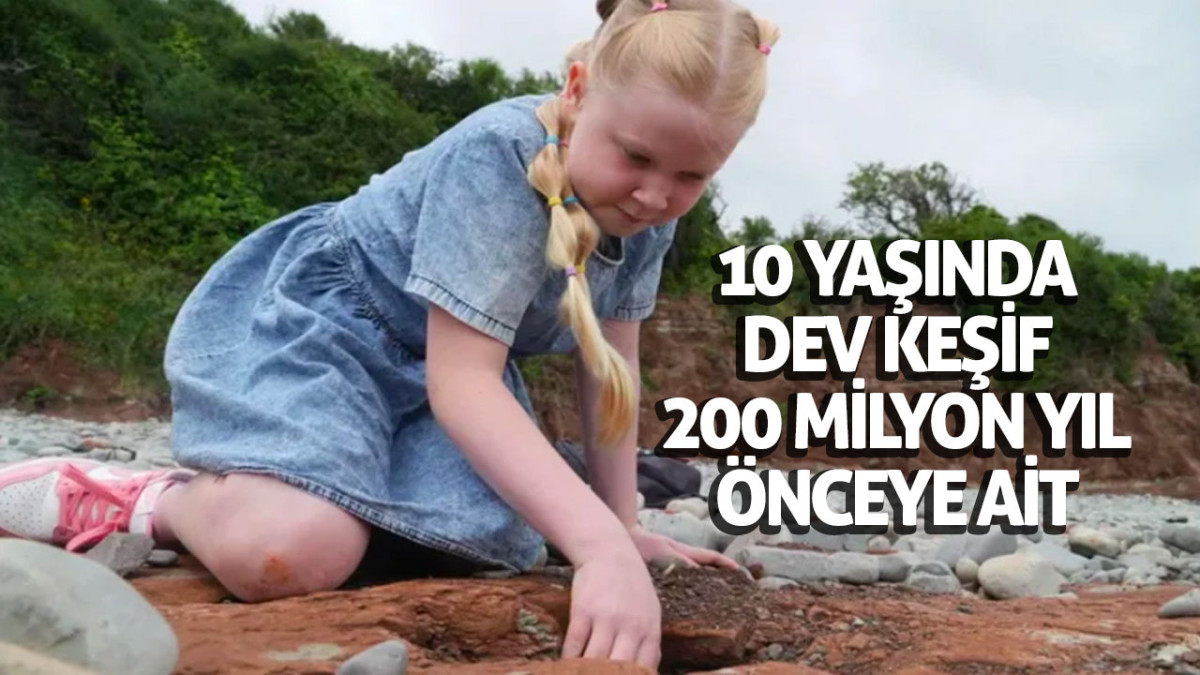 10 yaşında dev keşif: 200 milyon yıl önceye ait