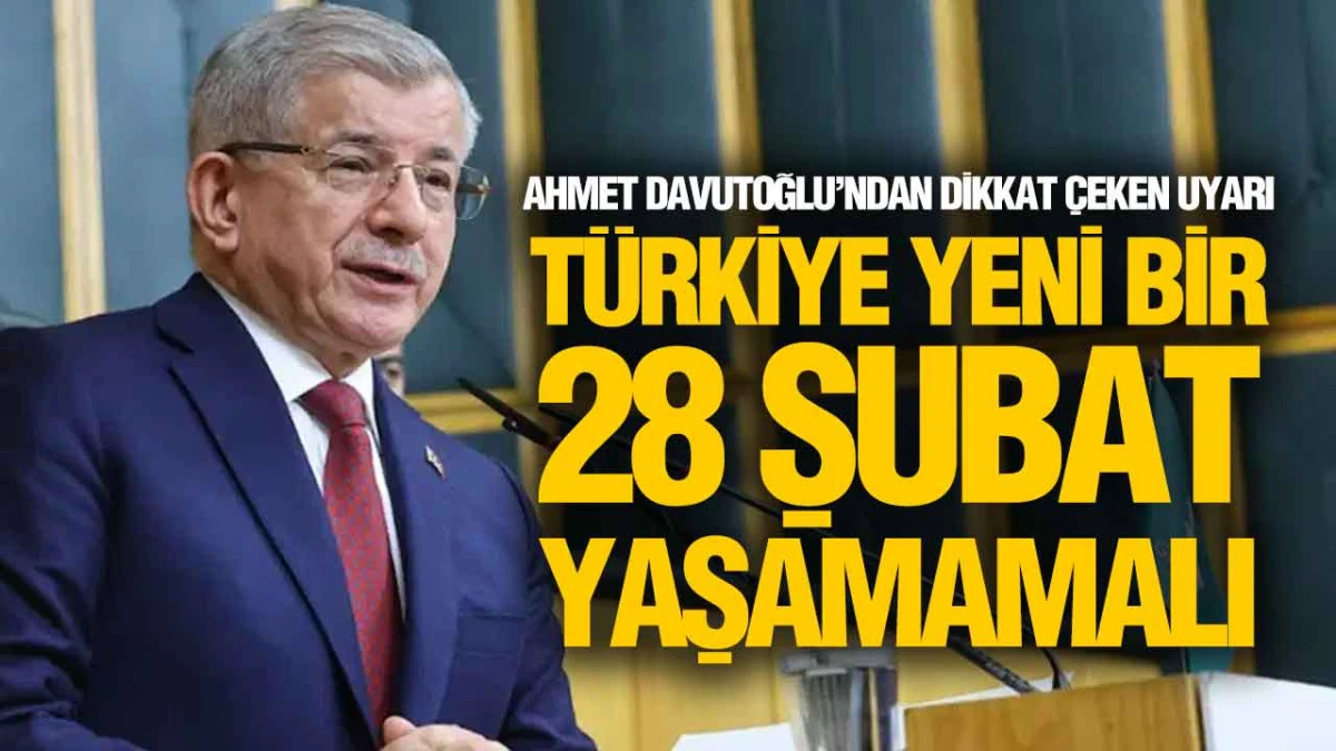 Ahmet Davutoğlu, &lsquo;Devletin Karar Mekanizması Alarm Veriyor&rsquo;