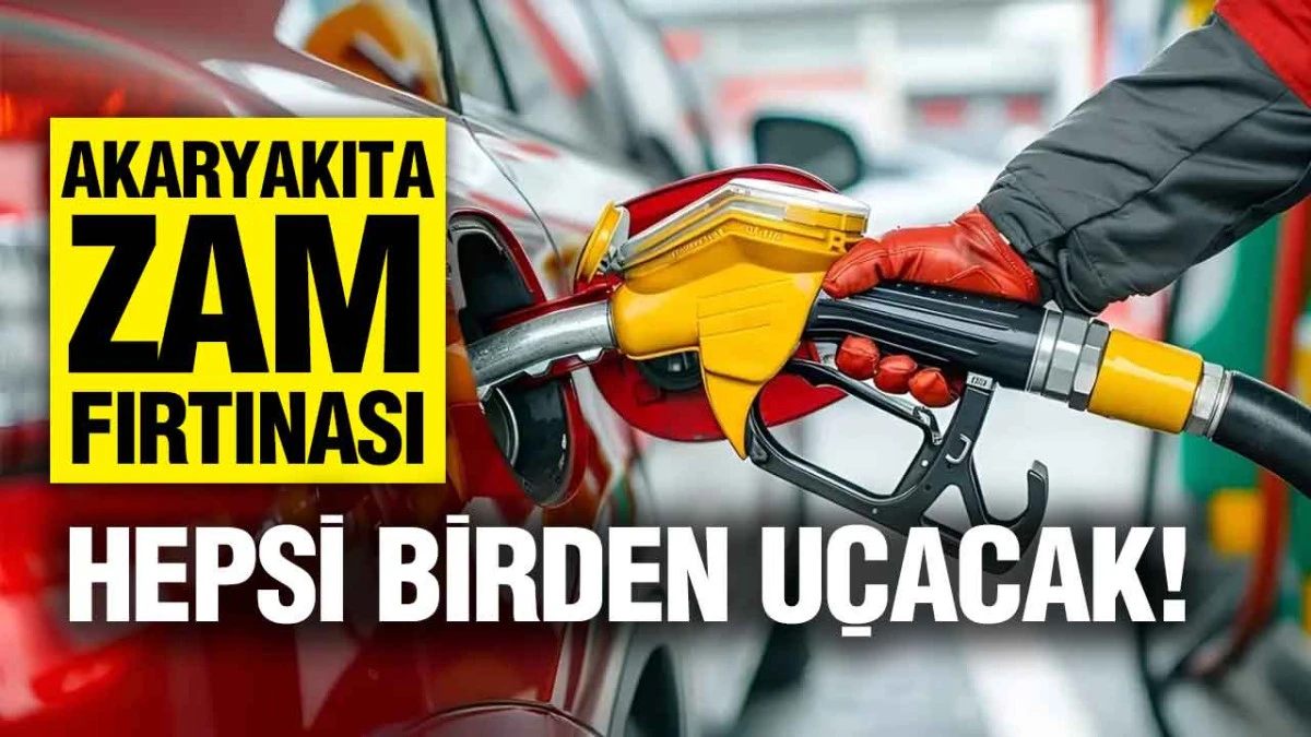 Akaryakıtta Pompaya Dev Zam