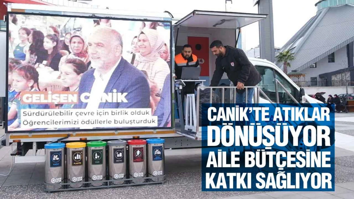 Canik&rsquo;te Atıklar D&ouml;n&uuml;ş&uuml;yor Aile B&uuml;t&ccedil;esine Katkı Sağlıyor
