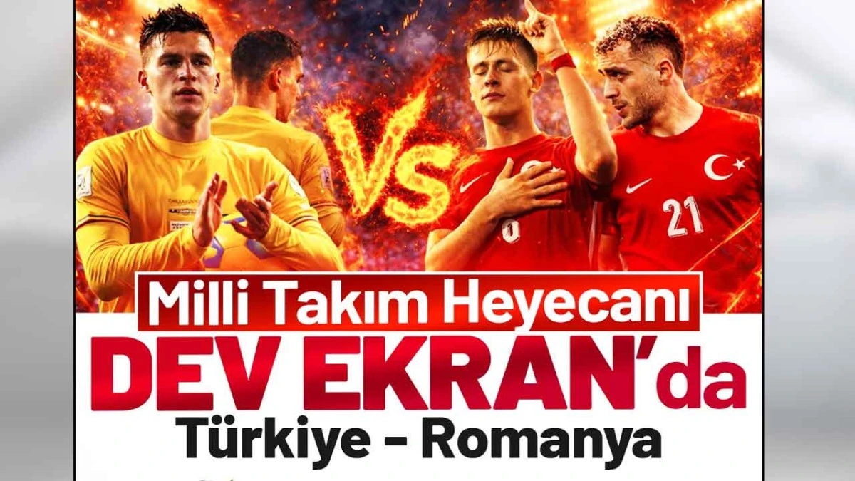 Canik'te Milli Ma&ccedil; Coşkusu Dev Ekranda Yaşanacak