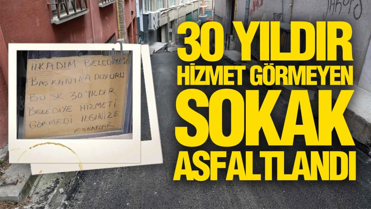 &Ccedil;&ouml;z&uuml;m &Uuml;reten Belediyecilik: Cing&ouml;z Sokak&rsquo;ta Yol Yenilendi