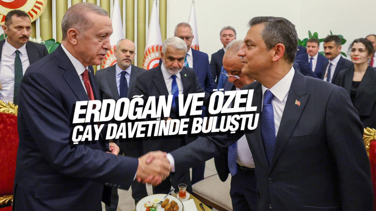 Cumhurbaşkanı Erdoğan ve CHP Lideri Özel Çay Davetinde Buluştu