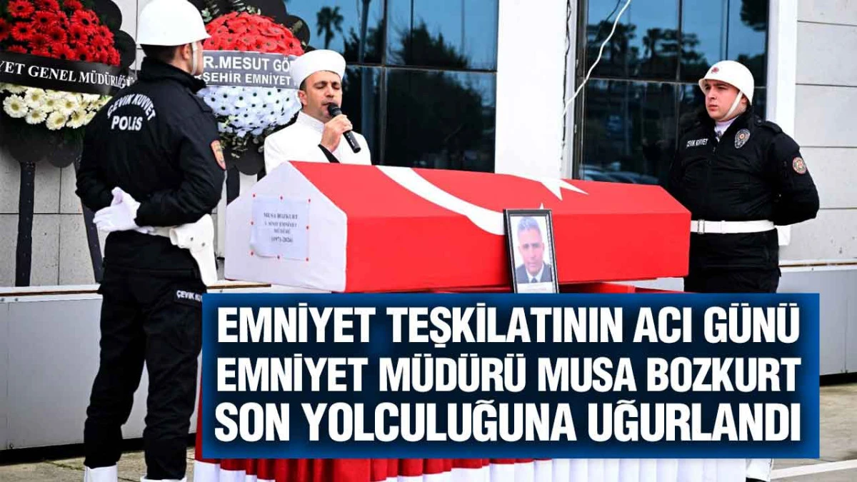 Emniyet M&uuml;d&uuml;r&uuml; Musa Bozkurt İ&ccedil;in Samsun&rsquo;da Resm&icirc; Cenaze T&ouml;reni