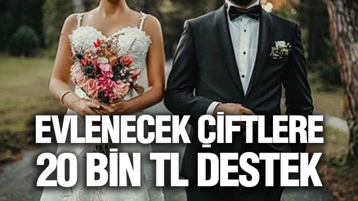 Evlenecek &Ccedil;iftlere 20 Bin Tl Destek