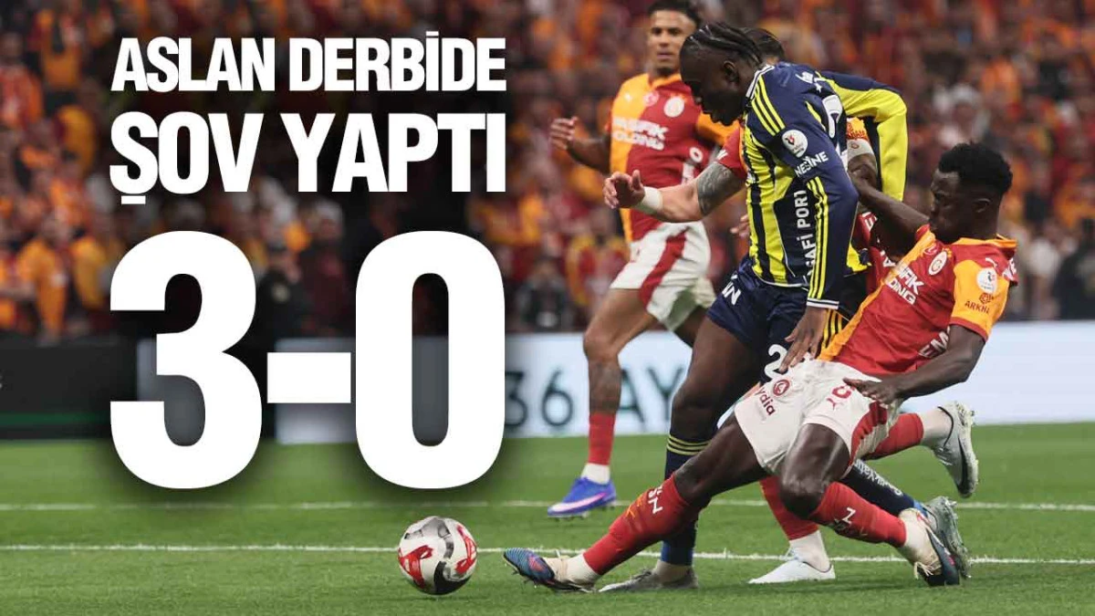 Galatasaray Fenerbah&ccedil;e Karşısında farklı kazandı