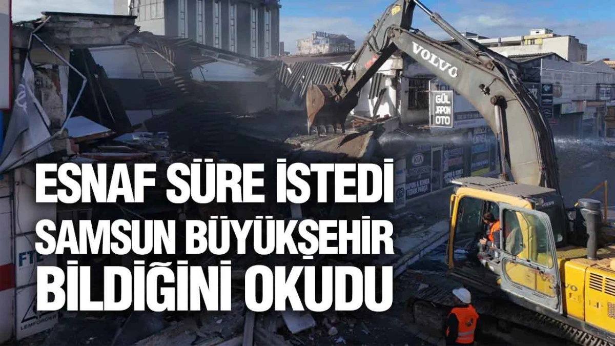 G&uuml;lsan&rsquo;da İlk Yıkım Ger&ccedil;ekleşti