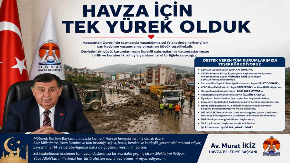 Havza İ&ccedil;in Tek Y&uuml;rek Olduk
