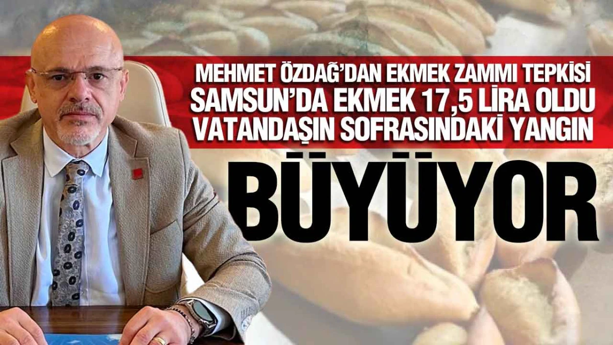 Mehmet &Ouml;zdağ, &lsquo;Ekmekteki Zam Ekonomideki Krizin Yansımasıdır&rsquo;