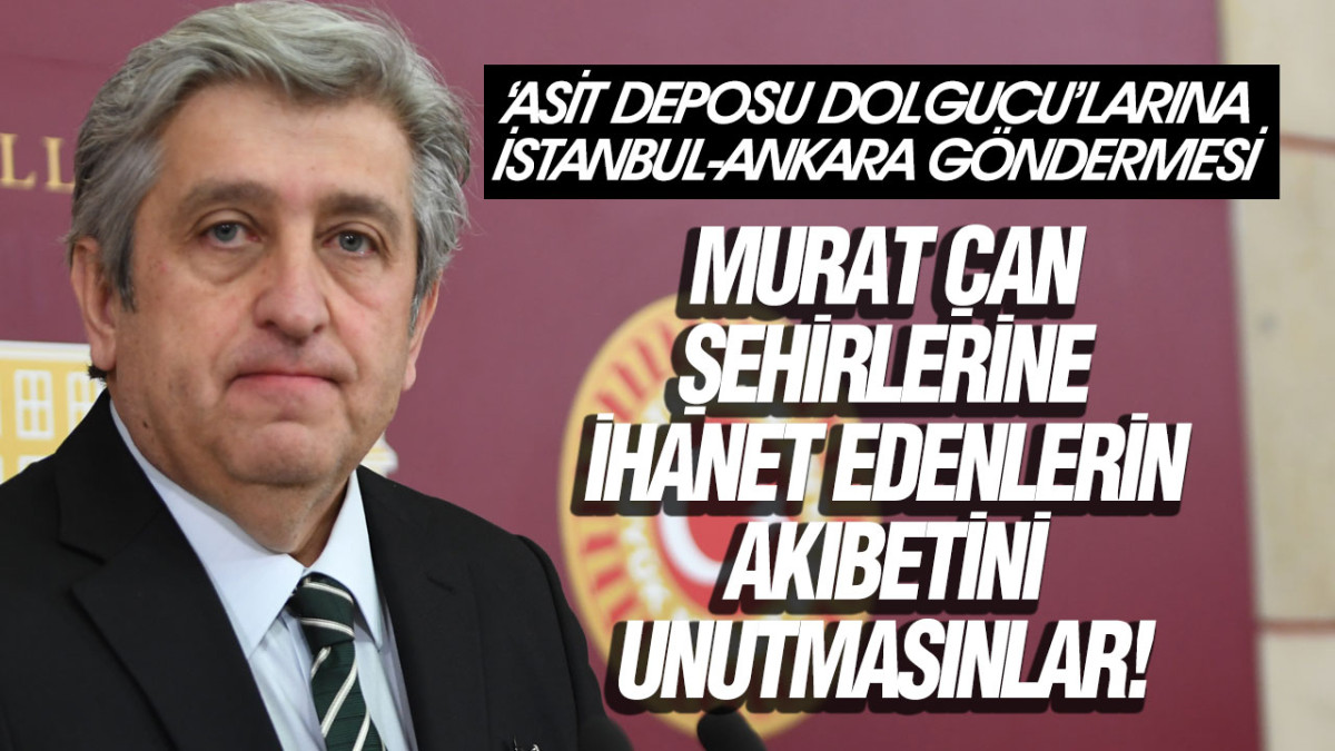 Murat Çan Asit Deposunu Meclise Taşıdı