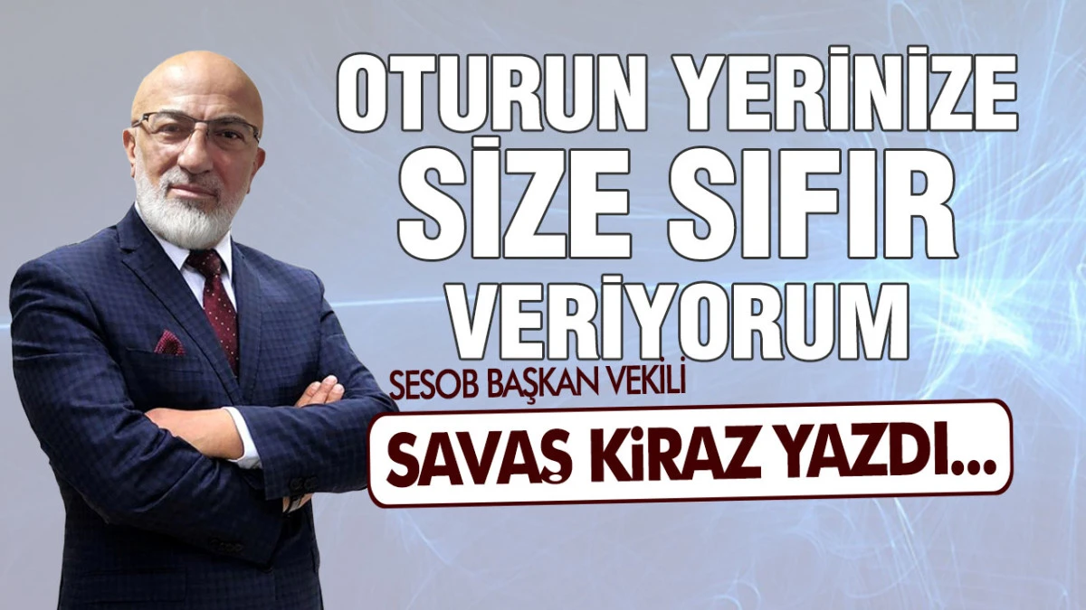 Oturun Yerinize Size Sıfır Veriyorum