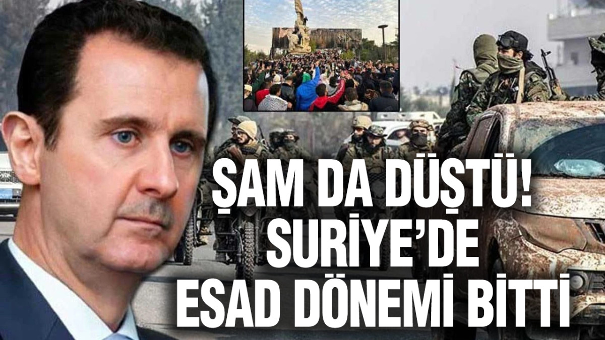 Şam da düştü! Suriye’de Esad dönemi bitti