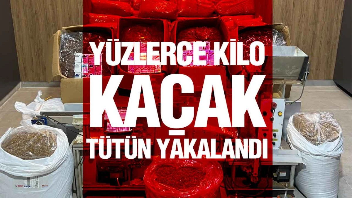 Samsun Atakum&rsquo;da Ka&ccedil;ak Sigara İmalathanesine Operasyon