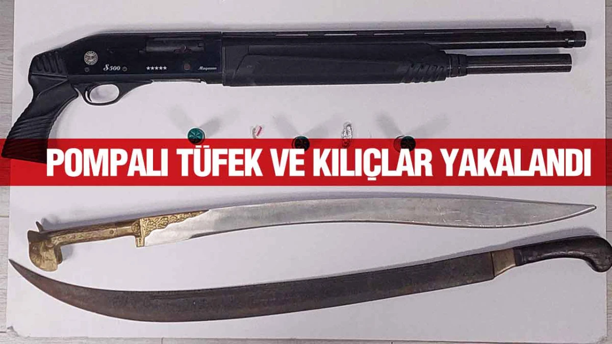 Samsun Atakum&rsquo;da Ruhsatsız Silah ve Kılı&ccedil;lar Ele Ge&ccedil;irildi