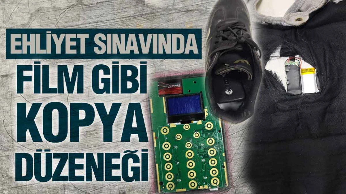 Samsun Bafra&rsquo;da Ehliyet Sınavında Kopya D&uuml;zeneği Yakalandı