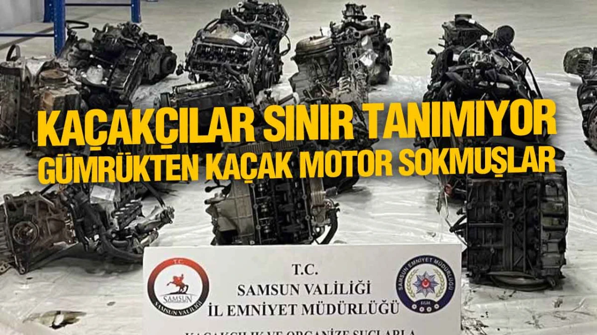 Samsun İl Emniyet M&uuml;d&uuml;rl&uuml;ğ&uuml;&rsquo;nden Ka&ccedil;ak Motor Baskını