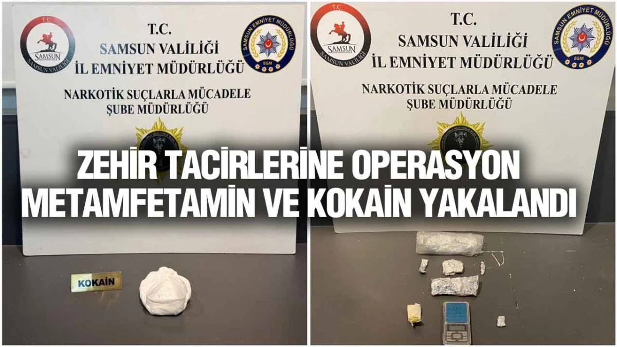 Samsun İlkadım&rsquo;da Narkotik Operasyonu, 190 Gram Kokain Ele Ge&ccedil;irildi