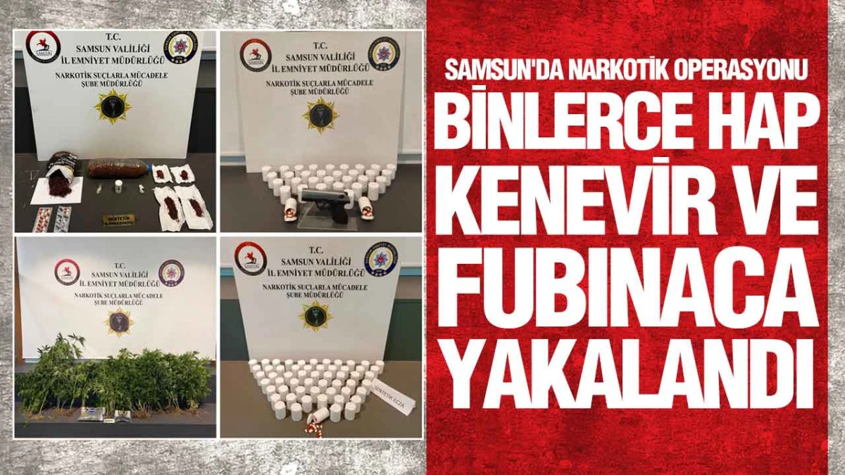 Samsun İlkadım'da Uyuşturucu Baskını: 8 Ş&uuml;pheliye Adli İşlem