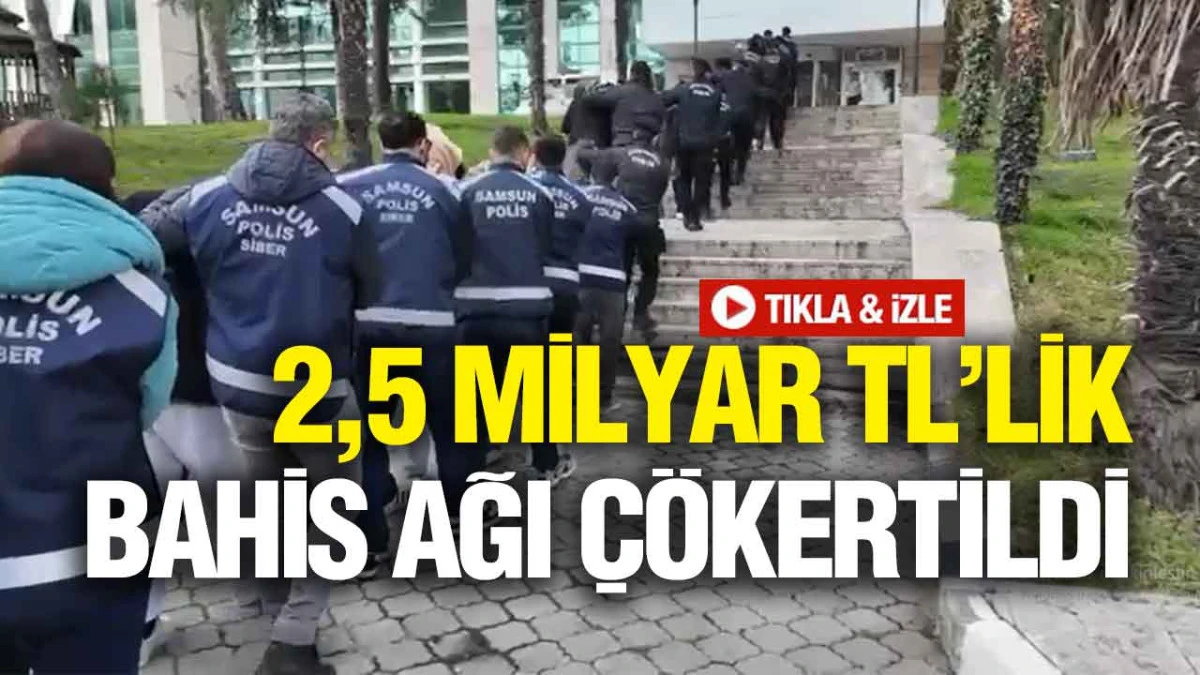 Samsun Merkezli 10 İlde Yasa Dışı Bahis Operasyonu: 14 Tutuklama