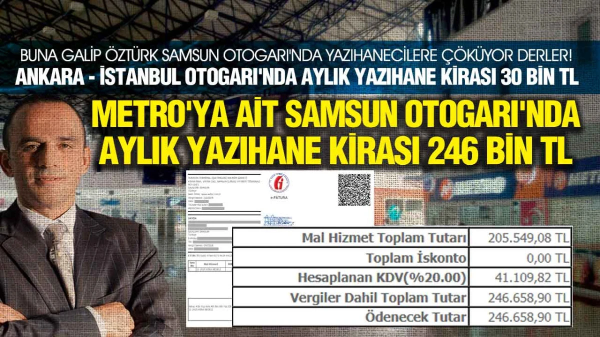 Samsun Otogarı&rsquo;nda &lsquo;Deli Dumrul&rsquo; Kirası, T&uuml;rkiye Ortalamasının 8 Katı!