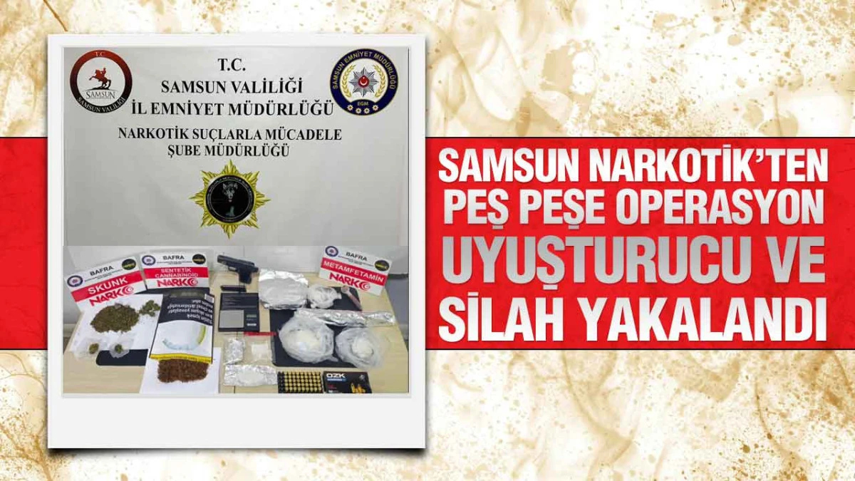 Samsun Polisi Bafra’da Zehir Tacirlerine Geçit Vermedi