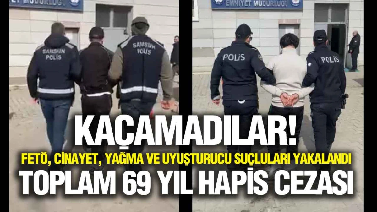 Samsun Polisi D&uuml;ğmeye Bastı! Aranan Su&ccedil;lular Tek Tek Yakalandı