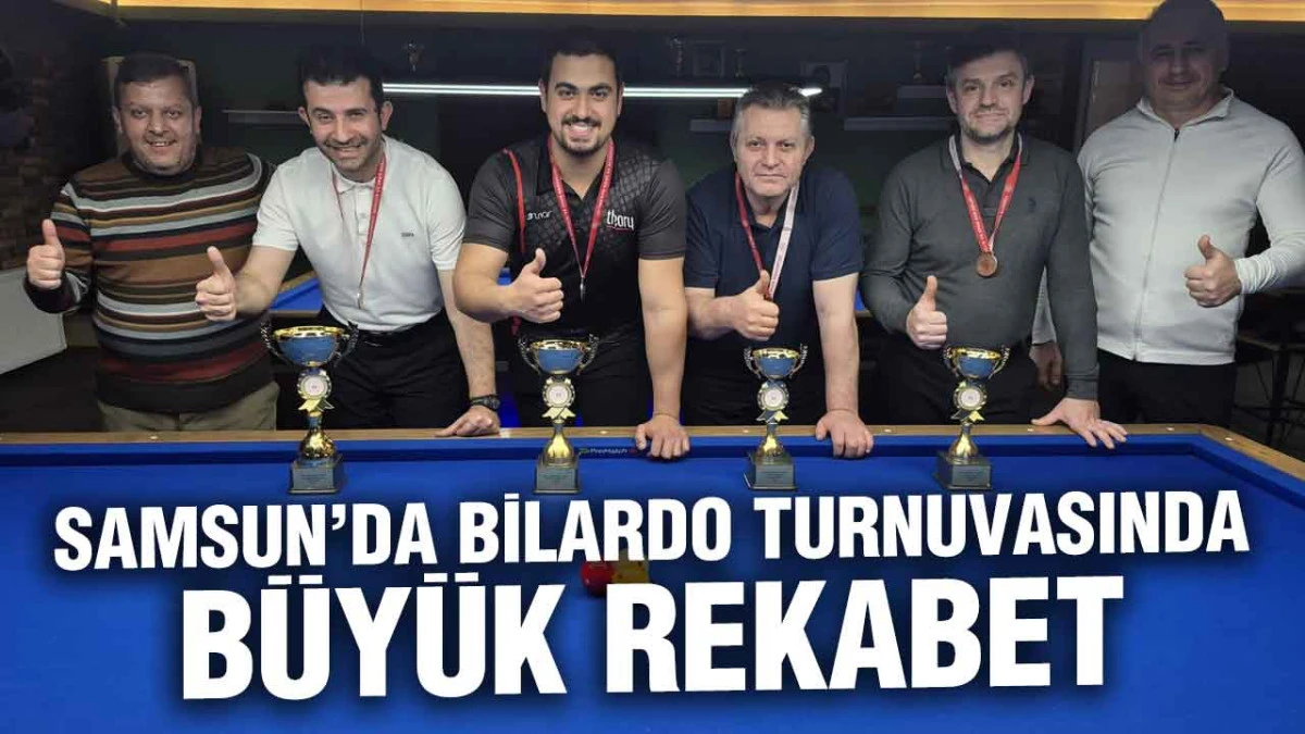 Samsun&rsquo;da 3 Bant Bilardo İl Birinciliği Tamamlandı