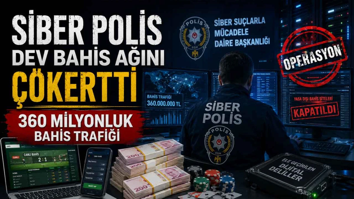 Samsun&rsquo;da 360 Milyonluk Yasa Dışı Bahis Operasyonu