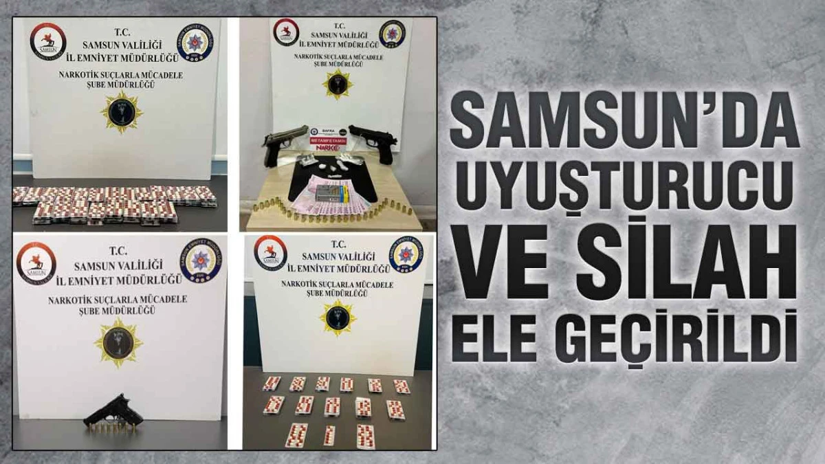 Samsun&rsquo;da 4 İl&ccedil;ede Uyuşturucu Operasyonu