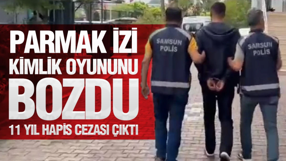 Samsun&rsquo;da Başkasının Kimliğine Sığındı Parmak İzi Ele Verdi