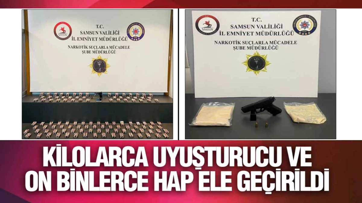 Samsun’da Çifte Operasyon: Uyuşturucu ve Silah Ele Geçirildi