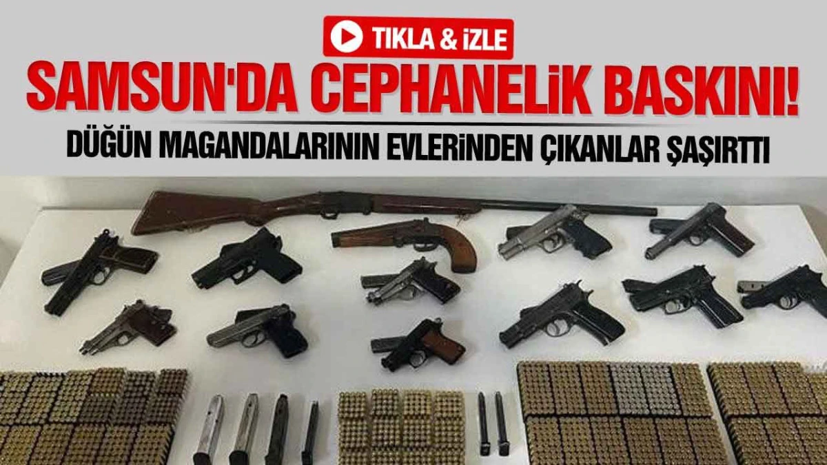Samsun'da Silah Tacirlerine Şafak Operasyonu: 4 G&ouml;zaltı