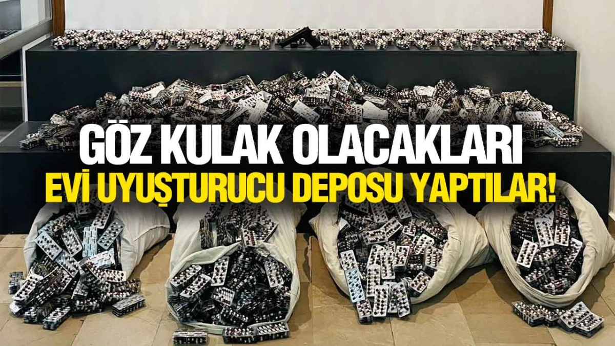 Samsun&rsquo;da Şok Operasyon: Emanet Evden 105 Bin Uyuşturucu Hap &Ccedil;ıktı