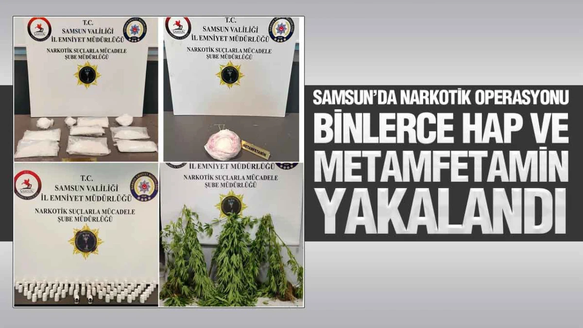 Samsun&rsquo;da Uyuşturucu Operasyonları: 7 Ş&uuml;pheli Hakkında İşlem
