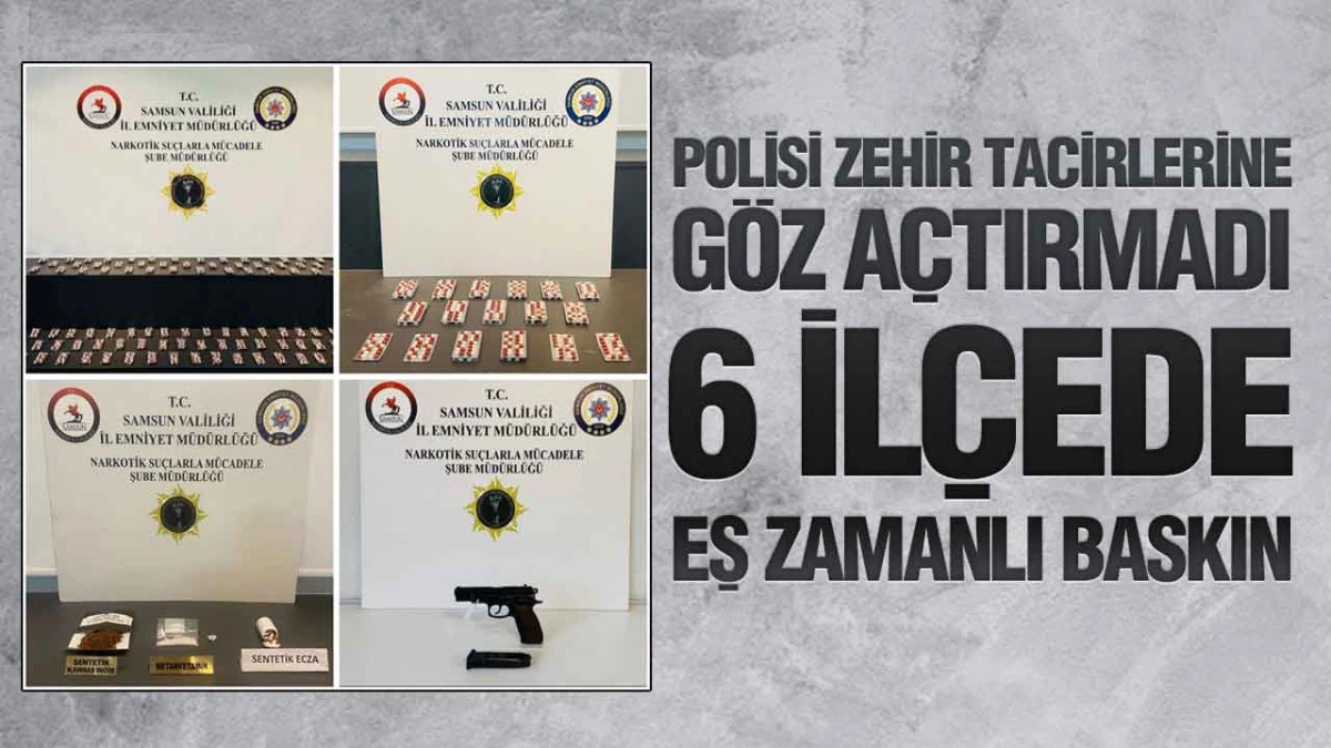 Samsun&rsquo;da Uyuşturucu Operasyonu: Binlerce Sentetik Ecza Ele Ge&ccedil;irildi