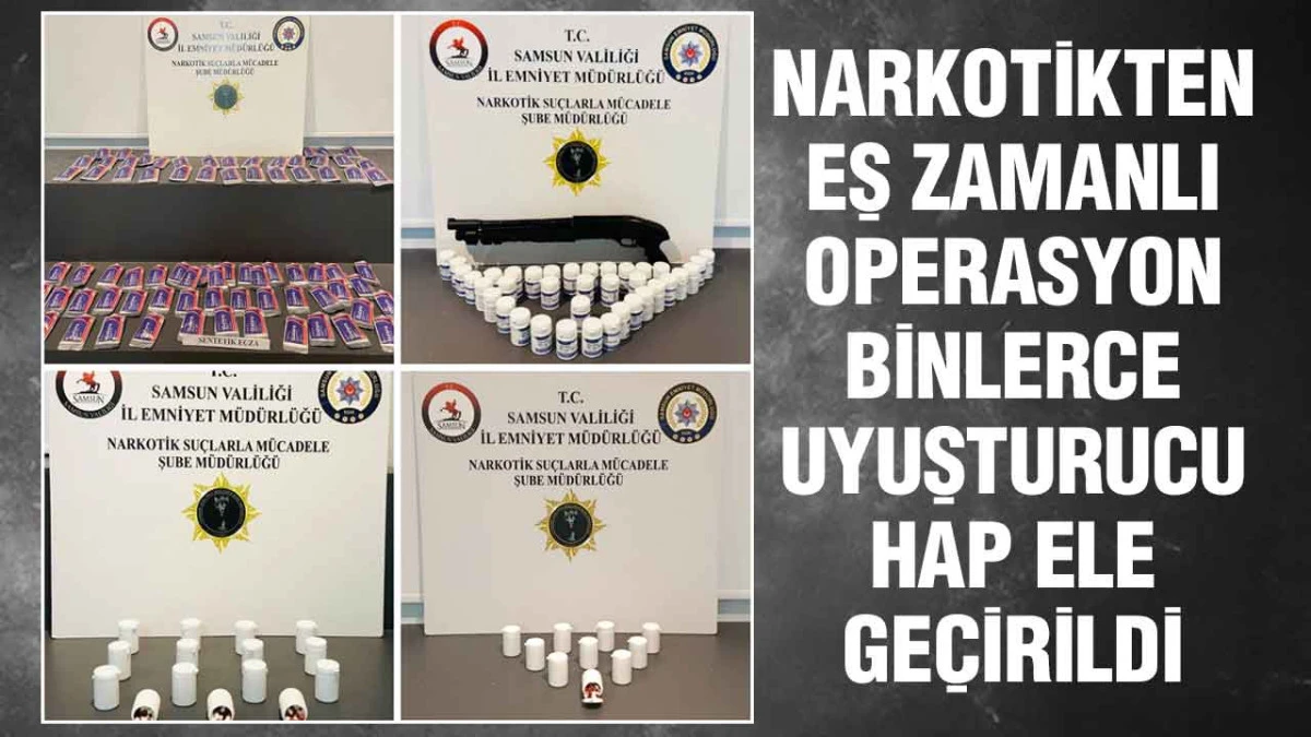 Samsun'da Uyuşturucu Operasyonu: İlkadım ve Canik'te 6 Ş&uuml;pheliye Baskın