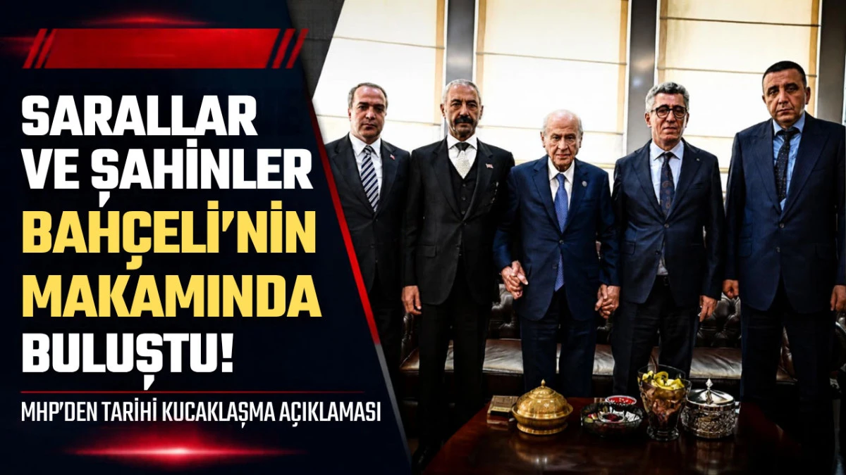 Sarallar ve Şahinler aynı masada! Bah&ccedil;eli ile buluşmadan ilk fotoğraf