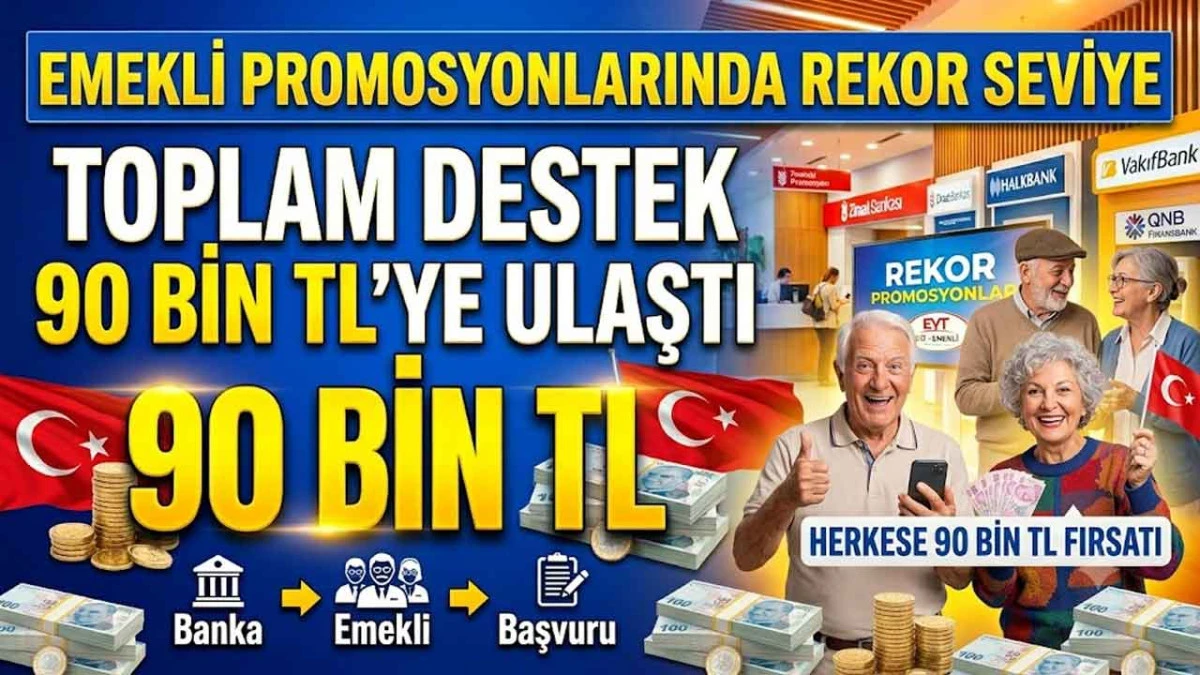 SSK ve Bağ-Kur Emeklilerine M&uuml;jde: Bankalardan 40 Bin TL&rsquo;ye Varan Promosyon