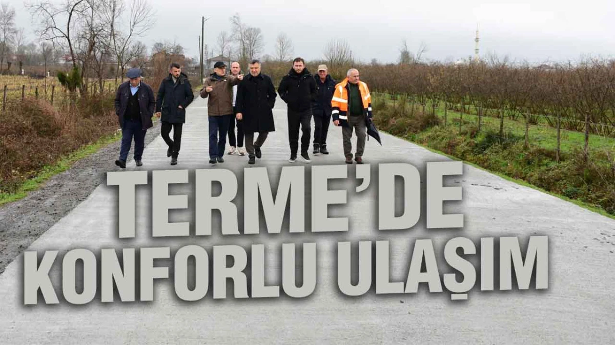 Terme Taşpınar Mahallesi&rsquo;nde Yol Seferberliği