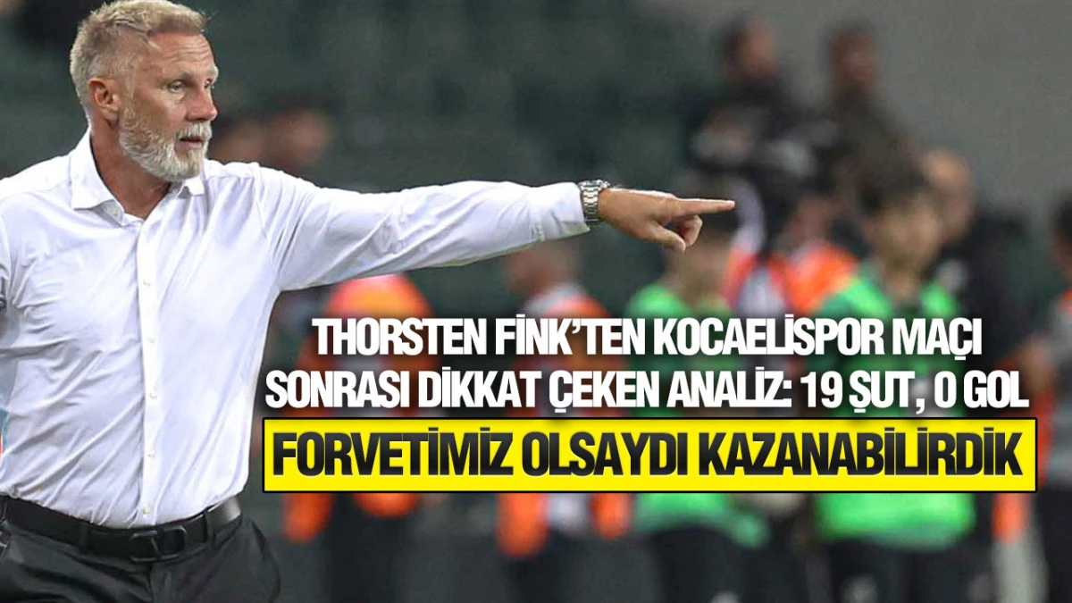 Thorsten Fink Kocaeli Yenilgisini Değerlendirdi: &lsquo;Yaptığımız Bir Hatanın Bedelini &Ouml;dedik&rsquo;