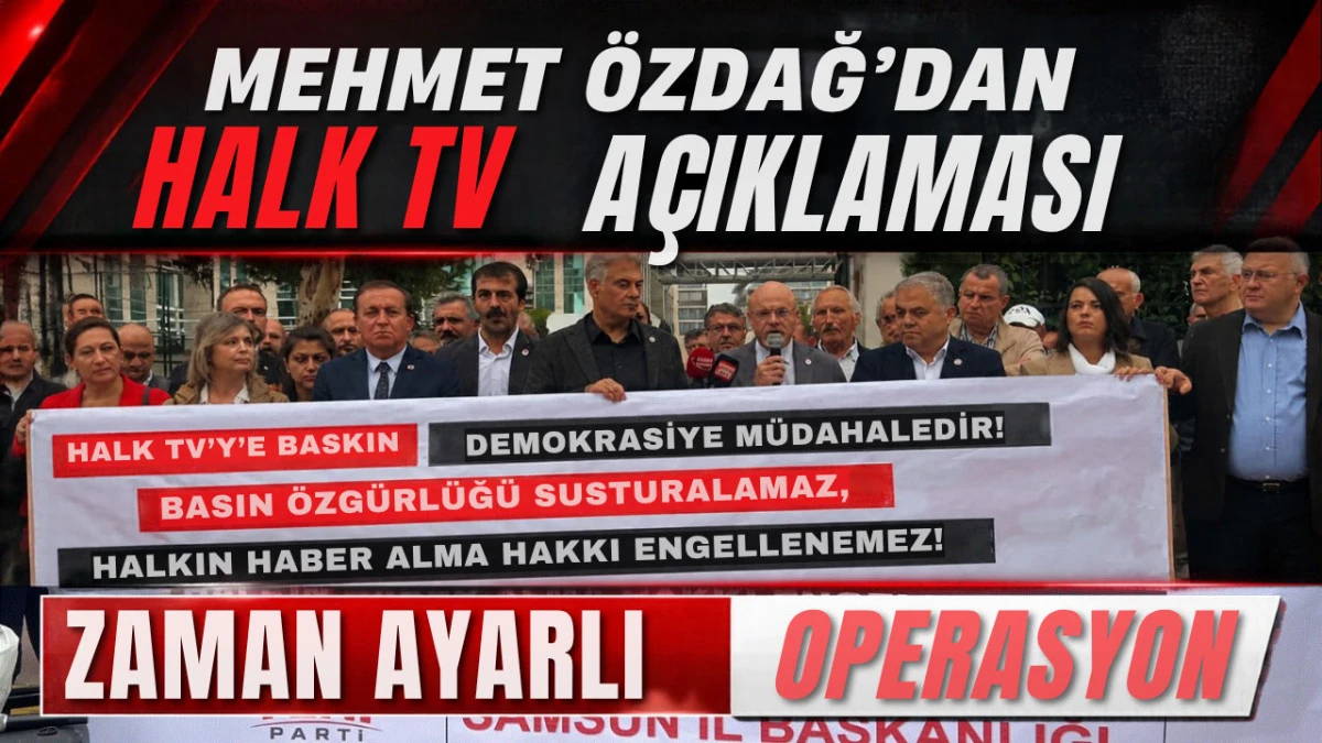 Yeni Parti Samsun&rsquo;dan Halk TV Operasyonuna Tepki