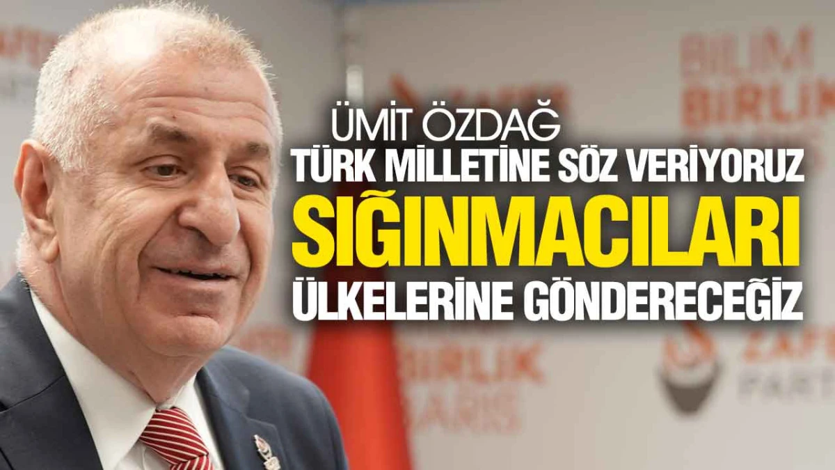 Zafer Partisi Lideri &Uuml;mit &Ouml;zdağ'dan İktidara &Ccedil;ok Sert Eleştiriler