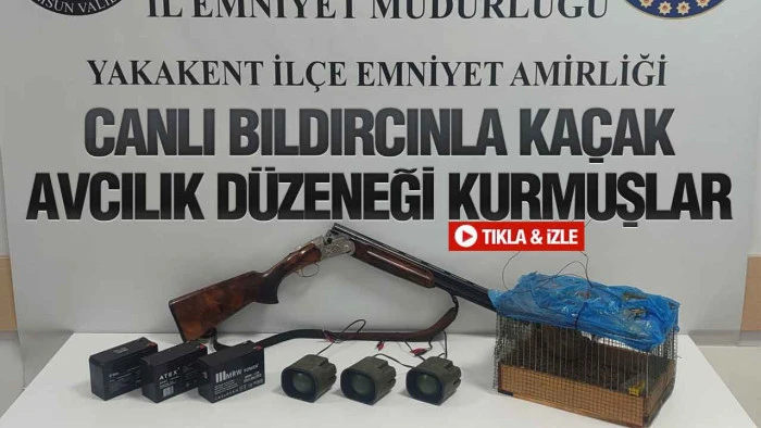 Samsun’da Kaçak Avcılık Operasyonu