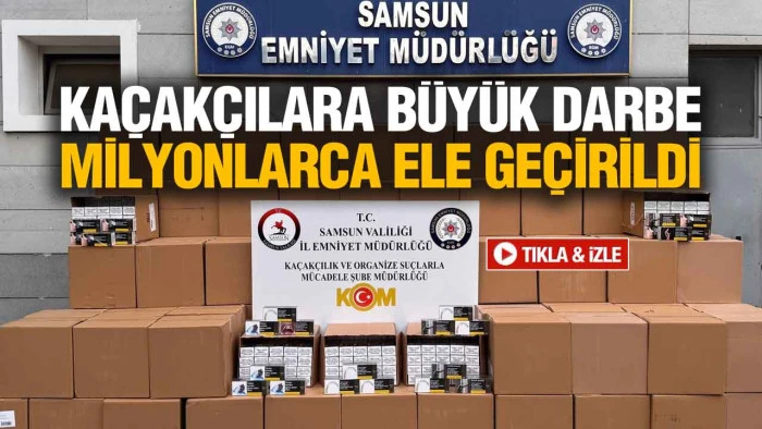 Samsun’un Terme İlçesinde Kaçak Makaron Operasyonu
