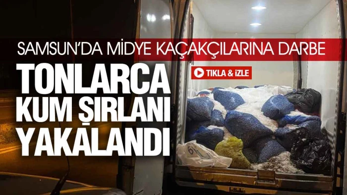 Samsun’da Kaçak Midye Operasyonu