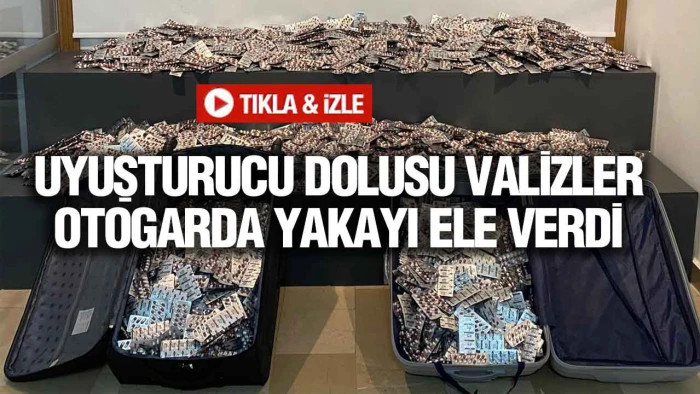 Samsun Otogarında Valizlerden 55 Bin 860 Uyuşturucu Hap Çıktı