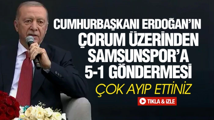 Erdoğan, &Ccedil;orumlu Genci G&ouml;r&uuml;nce Samsunspor Ma&ccedil;ını Hatırlattı
