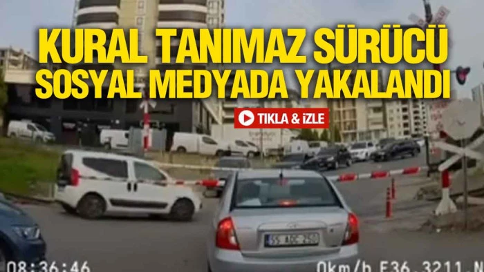 Tren Yolunda Skandal Sürüş, Sosyal Medya Yakalattı