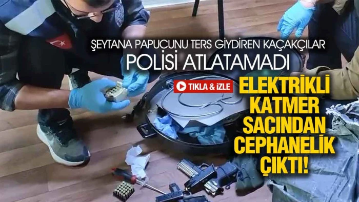 Samsun’da Elektrikli Katmer Sacı İçinde Silah ve Mermi Yakalandı