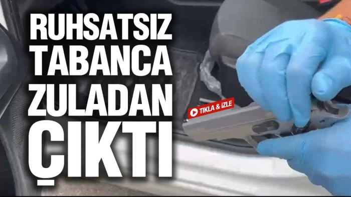 Samsun Tekkeköy'de Ruhsatsız Tabanca Operasyonu